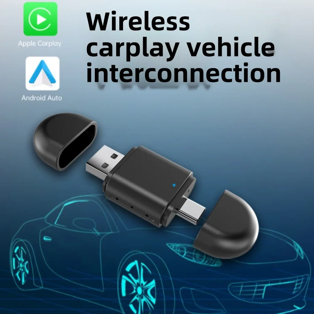 Automotive Supplies Dual Interface Wireless Carplay Box Apple Android 2-in-1 Wired To Wireless Box Wireless CarPlay Adapter
Automotive Supplies Dual Interface Wireless Carplay Box Apple Android 2-in-1 Wired To Wireless Box Wireless CarPlay Adapter