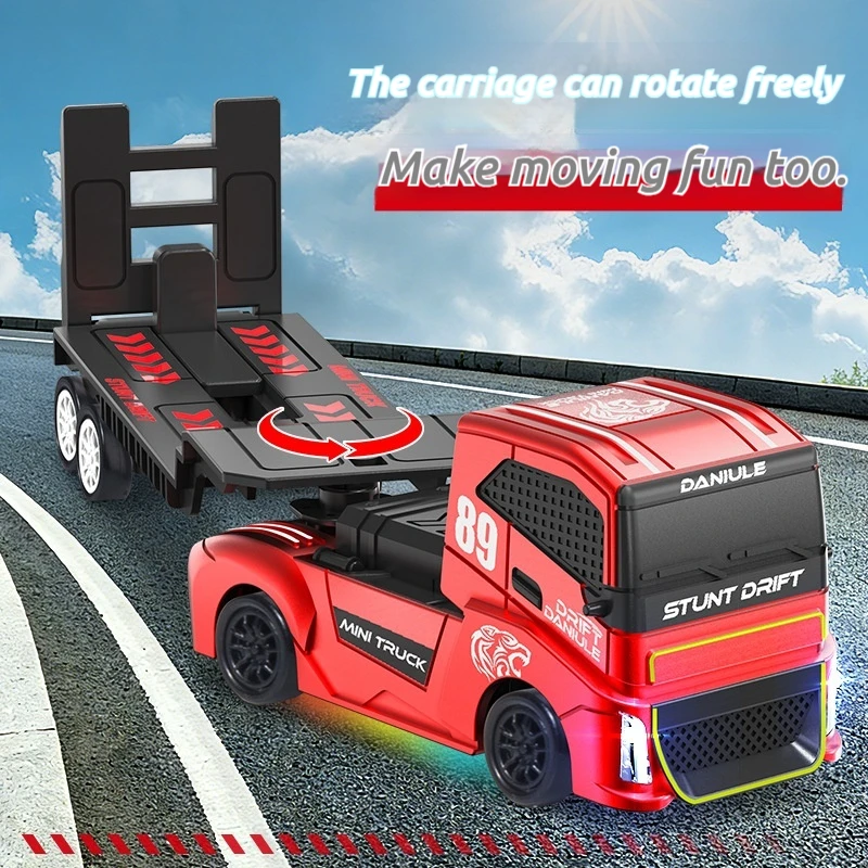 1:87 Scale Simulation Tractor Drift Truck, Full Proportional RC Semi Trailer Truck Remote Control Toy, Gift for Boys Kids Hobb
1:87 Scale Simulation Tractor Drift Truck, Full Proportional RC Semi Trailer Truck Remote Control Toy, Gift for Boys Kids Hobb