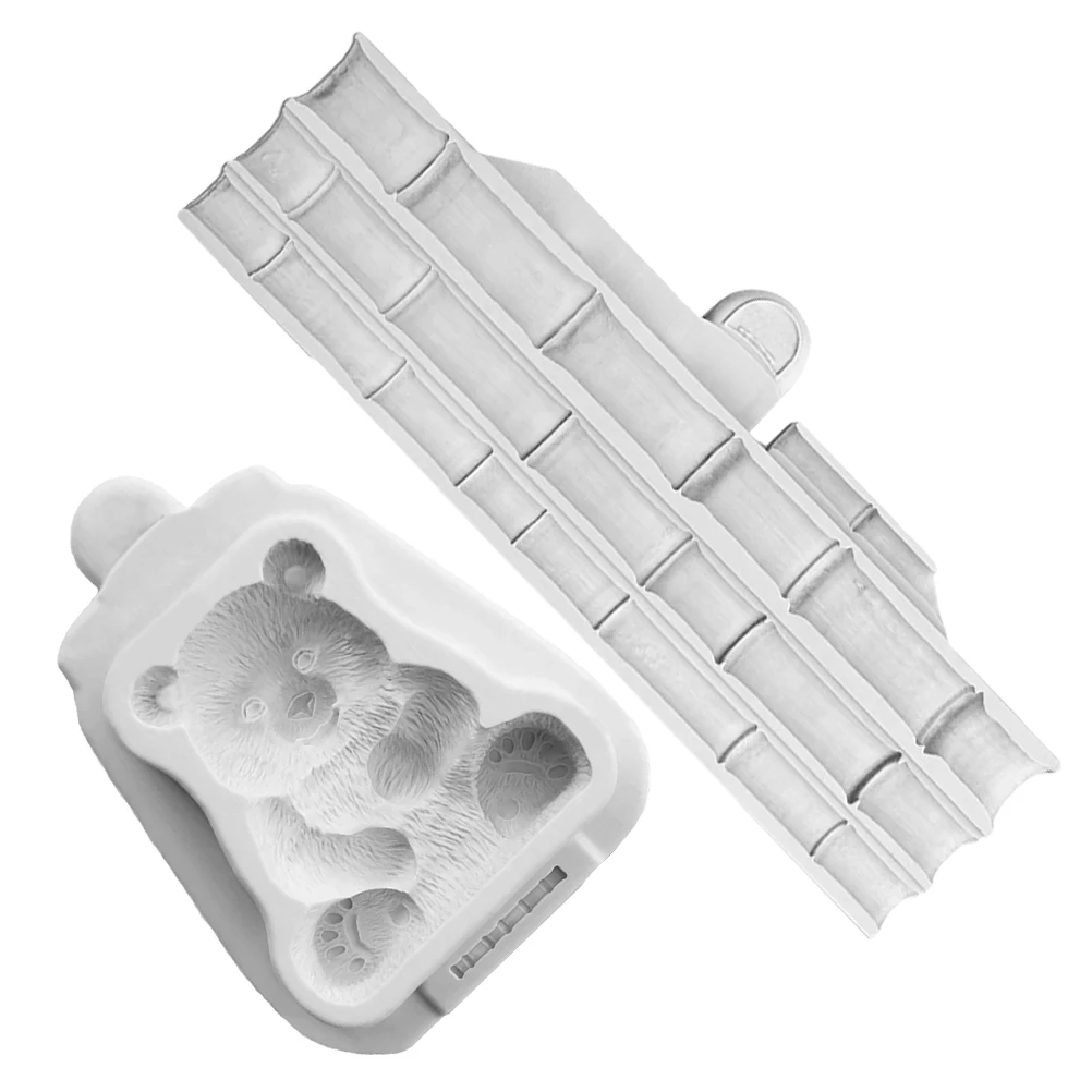 2 pcs P Silicone Mold Set Lying Bear Chocolate Cake Decor Baking Tools Bamboo Leaf 3D Bear Cake Molds For Baking Design Kitchen
2 pcs P Silicone Mold Set Lying Bear Chocolate Cake Decor Baking Tools Bamboo Leaf 3D Bear Cake Molds For Baking Design Kitchen
