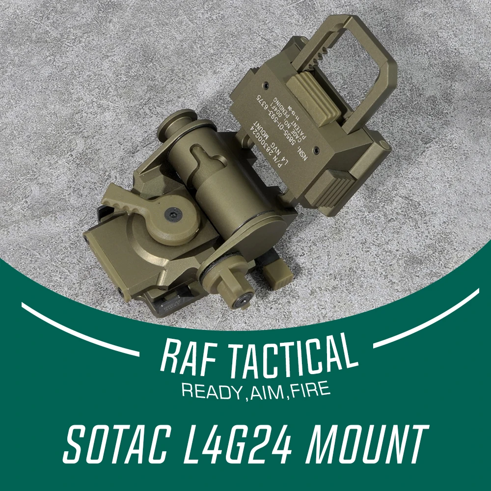 SOTAC-L4G24 CNC Mount Aluminum Frame Helmet Accessories, Mount Arm for PVS 15/18 NVG Night Vision Mount, Black and FDE Color
SOTAC-L4G24 CNC Mount Aluminum Frame Helmet Accessories, Mount Arm for PVS 15/18 NVG Night Vision Mount, Black and FDE Color