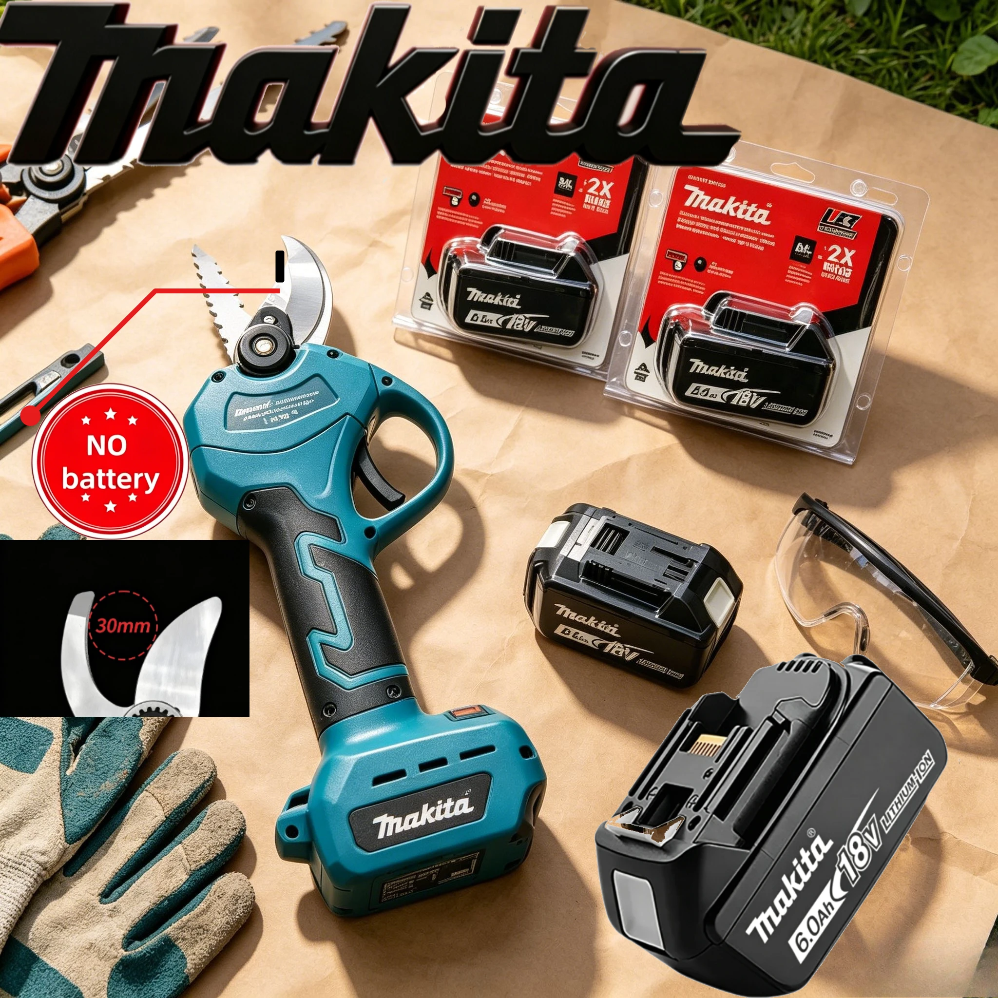 100 %Authentic Original Makita BL1860 Tool Set, complete 18V LXT kit for garden trimming & construction drilling&heat gun
100 %Authentic Original Makita BL1860 Tool Set, complete 18V LXT kit for garden trimming & construction drilling&heat gun
