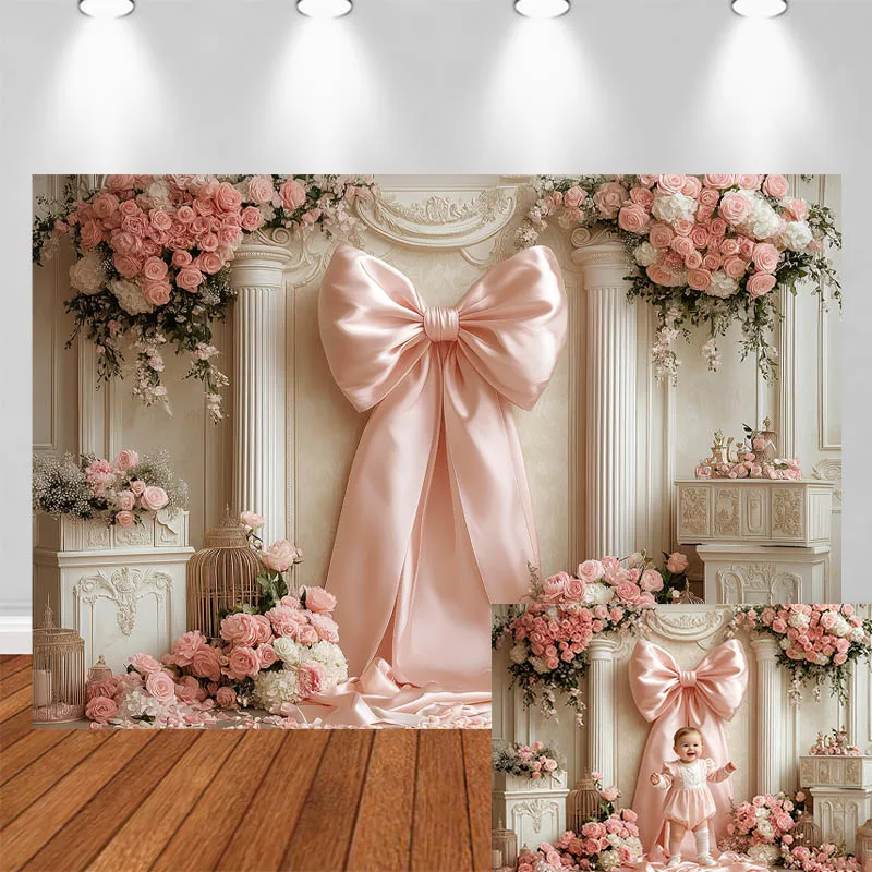 LS Photography Backdrop Pink Bow Roman Column Flower Decor Birthday Wedding Adult Kids Portrait Photo Background Studio
LS Photography Backdrop Pink Bow Roman Column Flower Decor Birthday Wedding Adult Kids Portrait Photo Background Studio