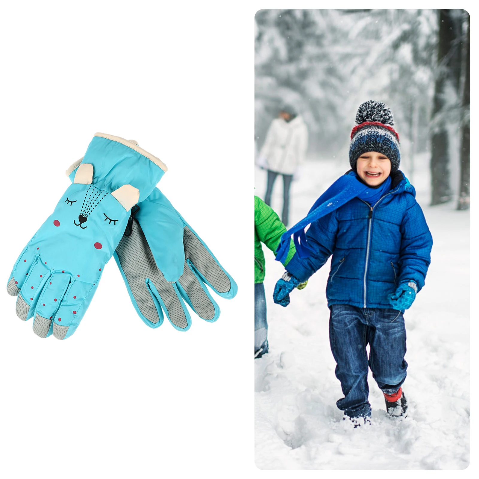 Warmth Children Skiing Warmth Comfortable Thickened Kids Winter Windproof Winter Adorable Kids Gloves Gloves
Warmth Children Skiing Warmth Comfortable Thickened Kids Winter Windproof Winter Adorable Kids Gloves Gloves