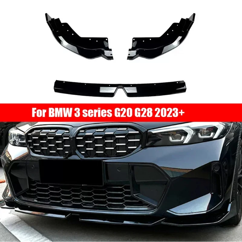 For BMW 3 Series G20 2023-2026 Bright Black Spoiler Front Bumper Lip Diffuser Front lip Front Chin black Spoiler Upgrad Body Kit
For BMW 3 Series G20 2023-2026 Bright Black Spoiler Front Bumper Lip Diffuser Front lip Front Chin black Spoiler Upgrad Body Kit