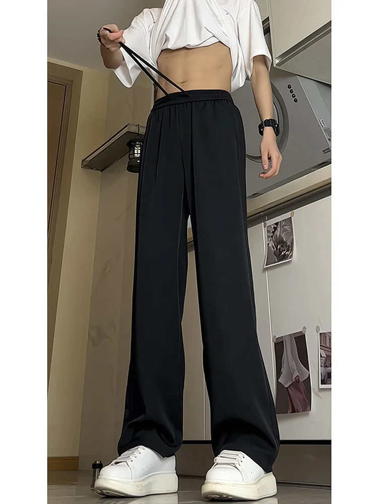 Cleanfit Bla Flared Straight Leg Pants Drapey Dstring Elastic Waist Men's Casual Trousers American Casual Sle
Cleanfit Bla Flared Straight Leg Pants Drapey Dstring Elastic Waist Men's Casual Trousers American Casual Sle