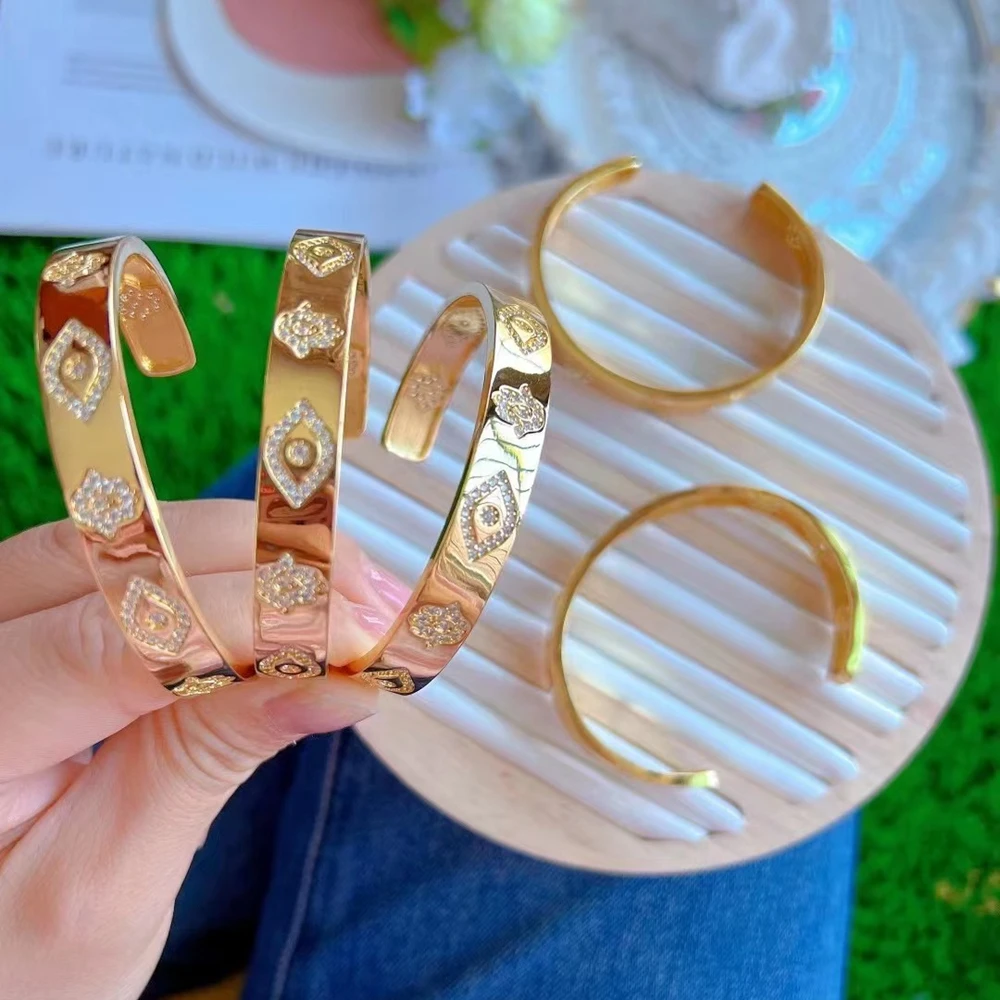 3PCS, New Arrival Pattern Cuff Bracelet For Women Fashion Evil Eye Open Bangle Luxury Crystal Jewelry Gift Accessories
3PCS, New Arrival Pattern Cuff Bracelet For Women Fashion Evil Eye Open Bangle Luxury Crystal Jewelry Gift Accessories
