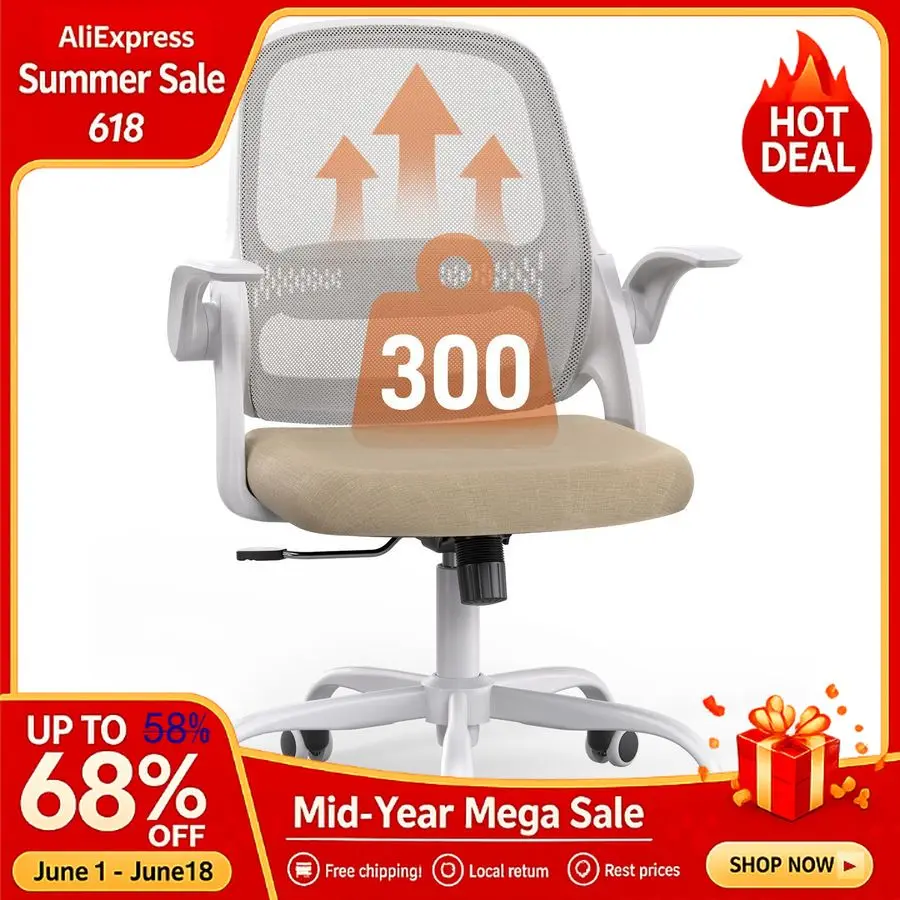 Mesh Office Chair with FlipUp Arms, Adjustable Height, Breathable Mesh Back amp Thick Cushion Seat, 360 Swivel Roll Customizable
Mesh Office Chair with FlipUp Arms, Adjustable Height, Breathable Mesh Back amp Thick Cushion Seat, 360 Swivel Roll Customizable