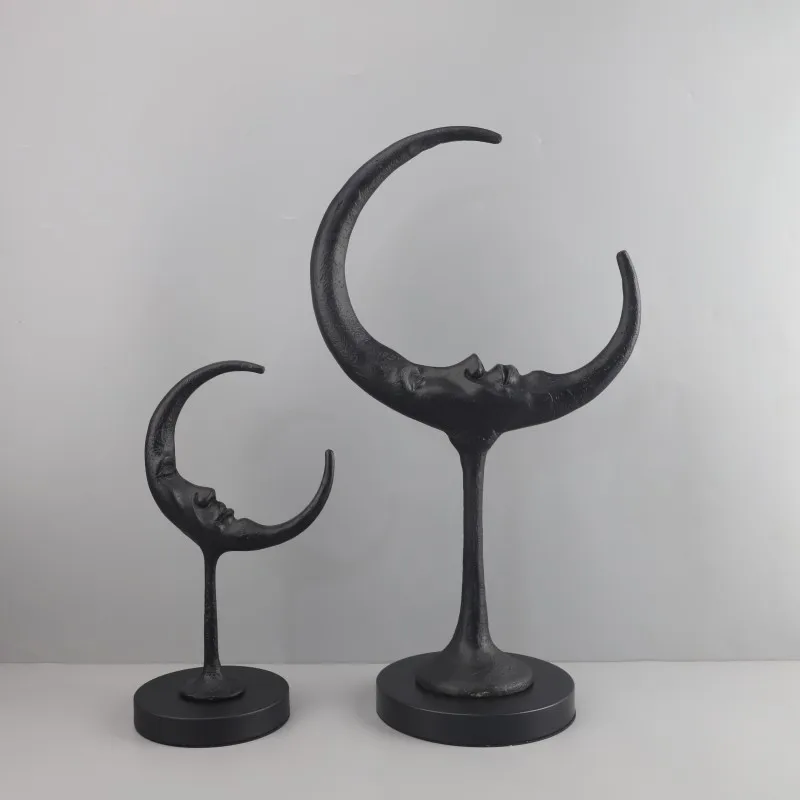 Metal Sculpture Moon Shape Abstract Ornaments Geometric Handicraft Figurines Home Decoration Accessories
Metal Sculpture Moon Shape Abstract Ornaments Geometric Handicraft Figurines Home Decoration Accessories