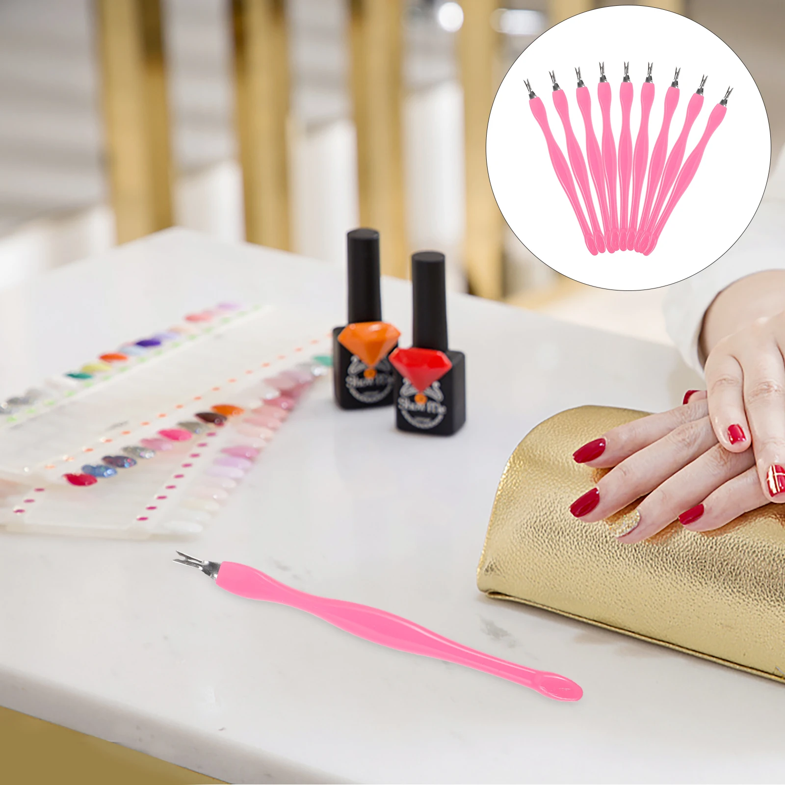 10 Pcs Dead Skin Remover Cuticle Pusher Trimmer Shovel Tool for Nail Care Manicure Accessories Professional Home Use
10 Pcs Dead Skin Remover Cuticle Pusher Trimmer Shovel Tool for Nail Care Manicure Accessories Professional Home Use