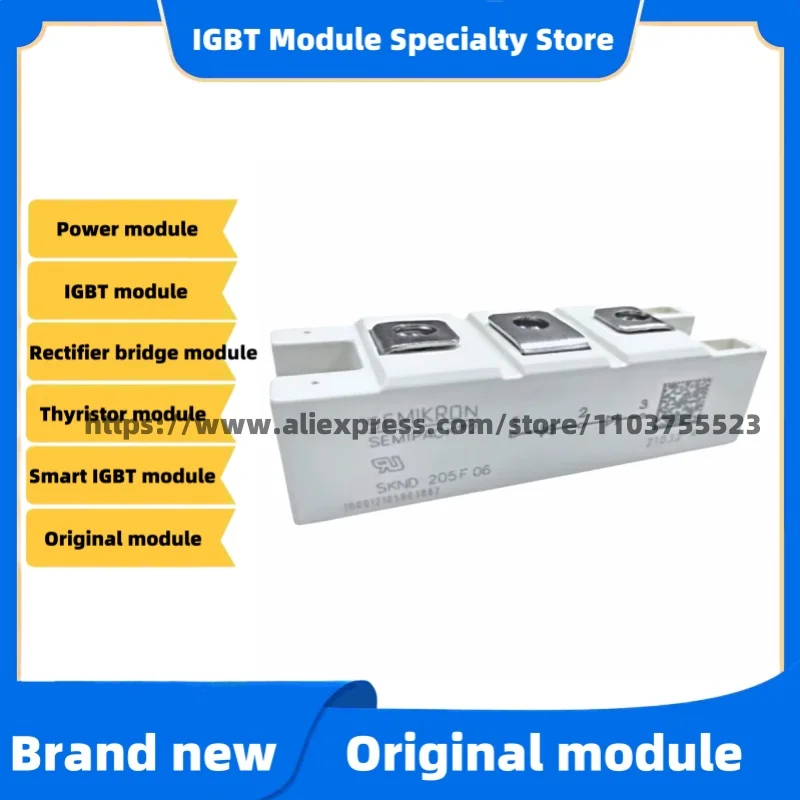 SKND205F06 SKND202E02 SKND202E03 SKND42F14 SKND42F15 SKND42F12 ORIGINAL THYRISTOR MODULE
SKND205F06 SKND202E02 SKND202E03 SKND42F14 SKND42F15 SKND42F12 ORIGINAL THYRISTOR MODULE