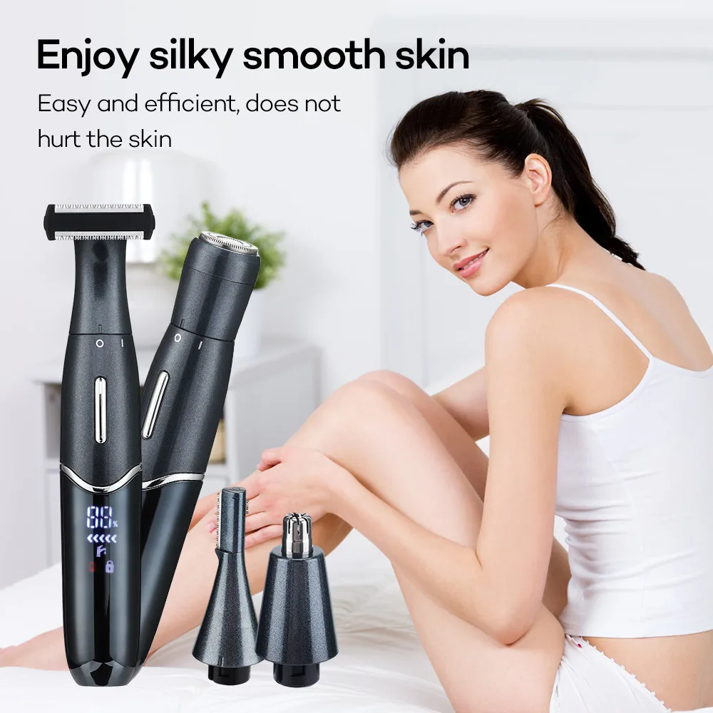 Electric 6 In 1 Hair Removal And Body Trimmer With Lcd Digital Display Eyebrow And Nose Hair Trimmer And Precision Shaver Kit
Electric 6 In 1 Hair Removal And Body Trimmer With Lcd Digital Display Eyebrow And Nose Hair Trimmer And Precision Shaver Kit