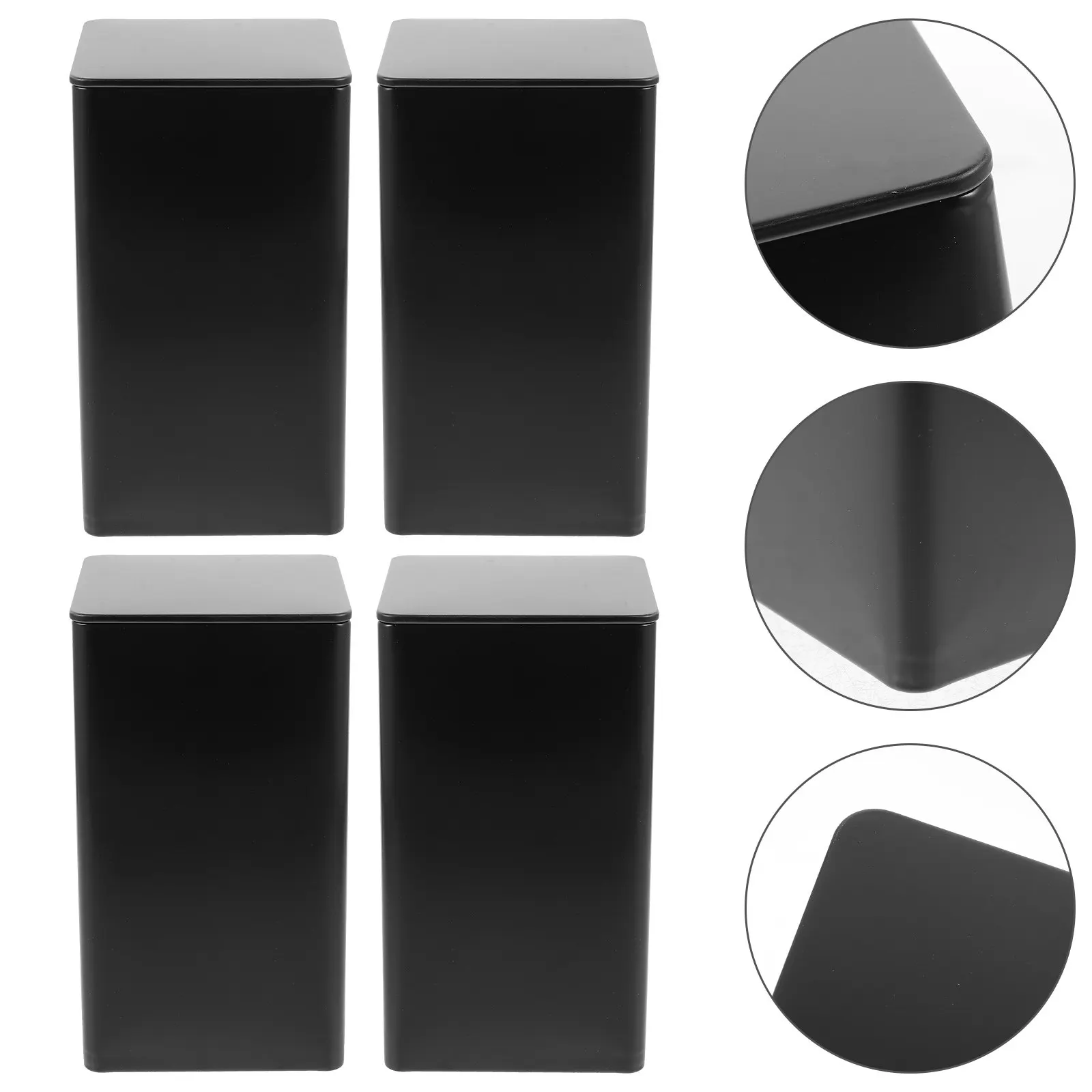 4Pcs Storage Jars Tinplate Large Mouth Container Flat Lid Loose Tea Coffee Sugar Storage Cans Tin Box with Lid
4Pcs Storage Jars Tinplate Large Mouth Container Flat Lid Loose Tea Coffee Sugar Storage Cans Tin Box with Lid