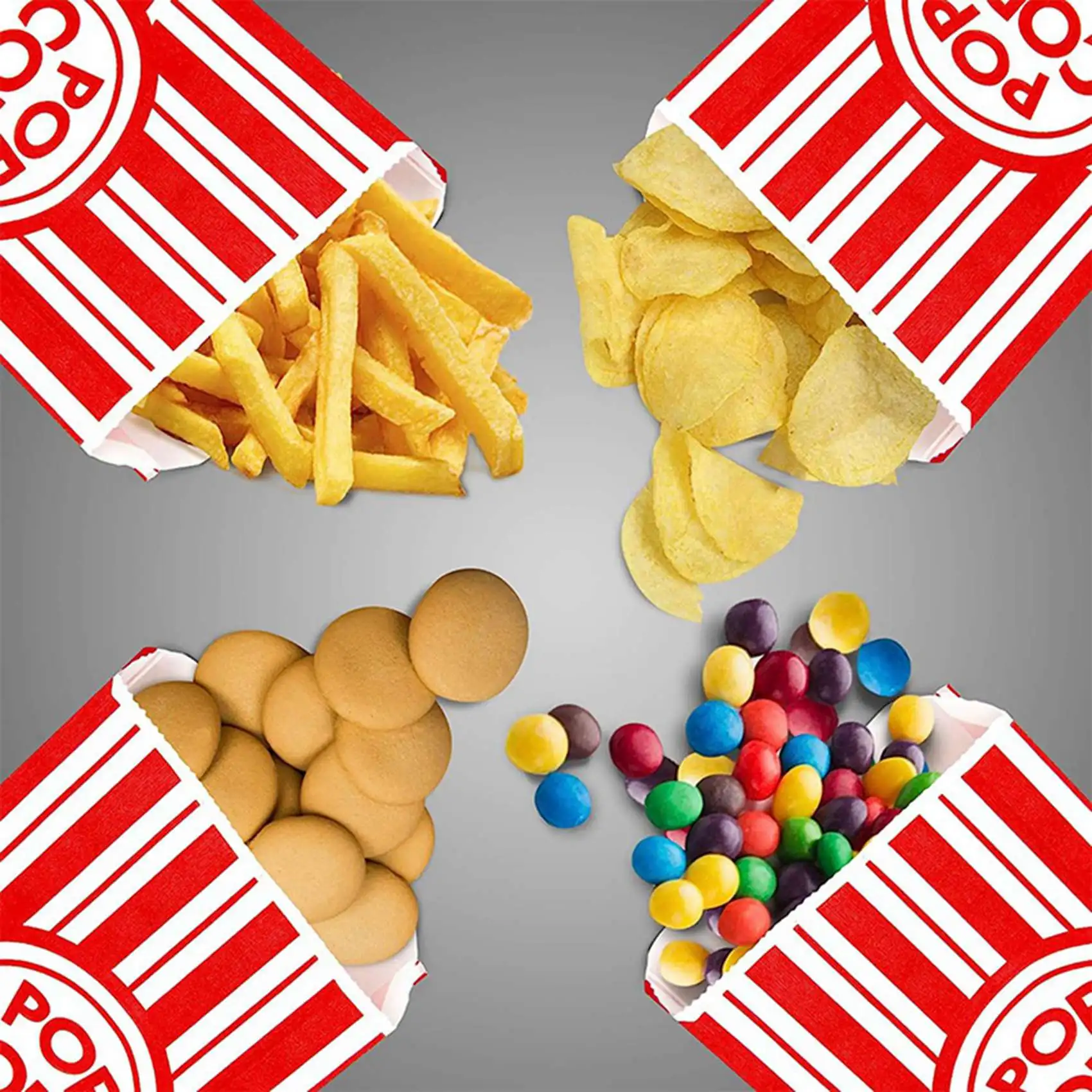 【FLASH DEAL】400X Paper Popcorn Bags Leak-Proof Grease Resistant Popcorn Bags Disposable Paper Popcorn Container For Party
【FLASH DEAL】400X Paper Popcorn Bags Leak-Proof Grease Resistant Popcorn Bags Disposable Paper Popcorn Container For Party
