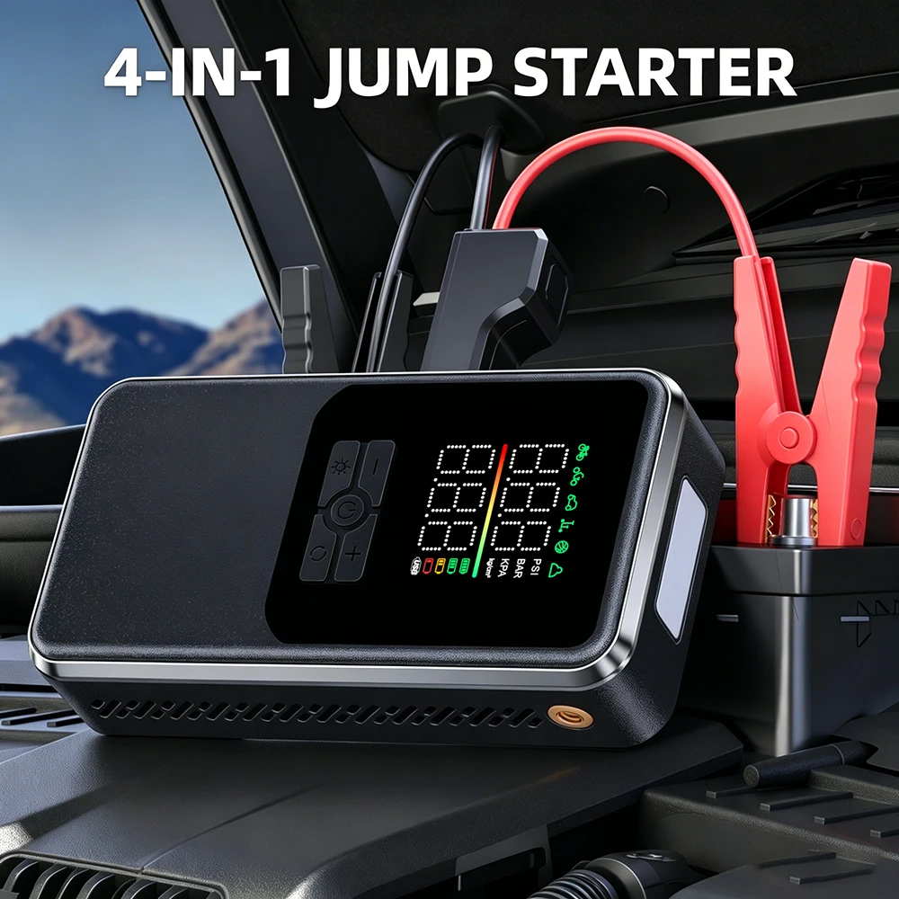 YIJU Car Tire Inflator with Jump Starter 5000A Car Battery Charger for Auto Emergency USB Power Bank LED Light Starting Device
YIJU Car Tire Inflator with Jump Starter 5000A Car Battery Charger for Auto Emergency USB Power Bank LED Light Starting Device