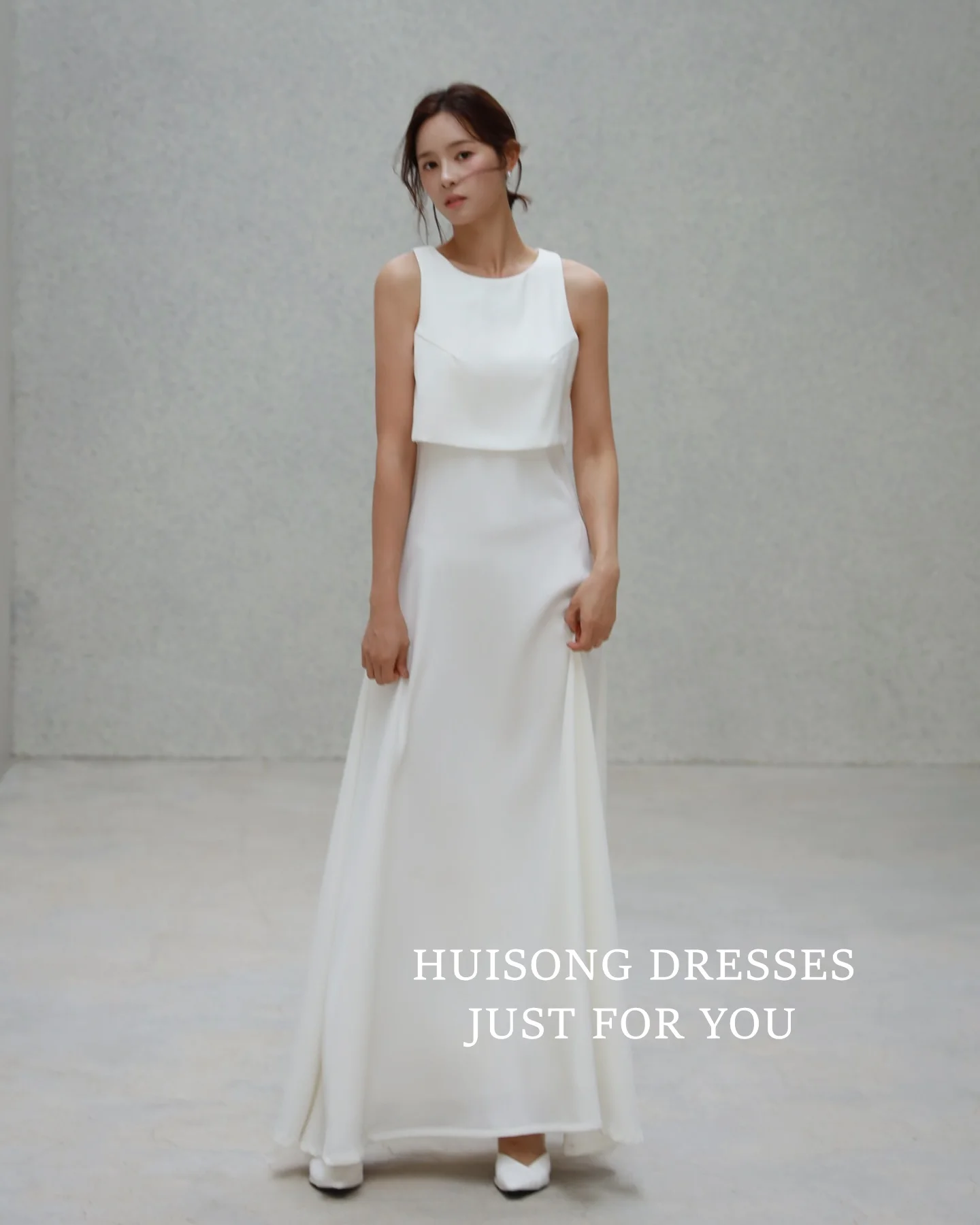 HUISONG Customized White Satin Korean Wedding Dress 프롬드레스A-Line Reception Bridal Dress Korea Wedding Photo Shoot Dresses
HUISONG Customized White Satin Korean Wedding Dress 프롬드레스A-Line Reception Bridal Dress Korea Wedding Photo Shoot Dresses