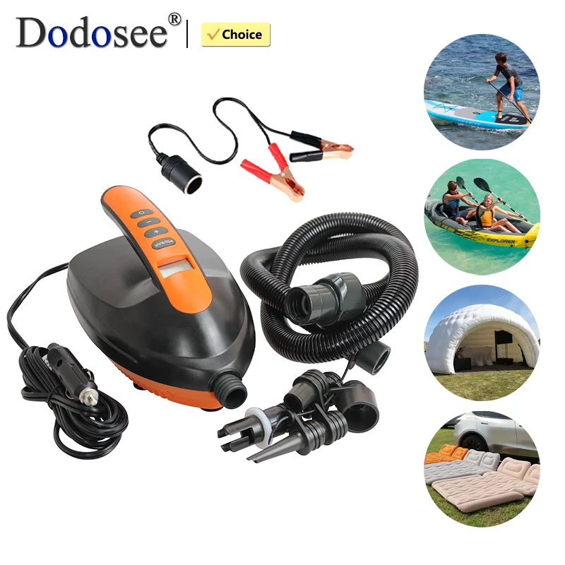 Dodosee 12V Electric SUP Pump 20 PSI Portable Pumps Air Mattress Kayak Boat Stand up Paddle Board Inflatable Pump for Outdoor
Dodosee 12V Electric SUP Pump 20 PSI Portable Pumps Air Mattress Kayak Boat Stand up Paddle Board Inflatable Pump for Outdoor