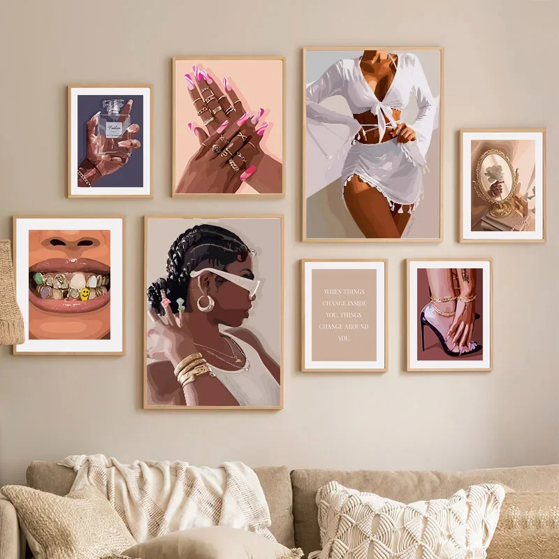 Wall Art Canvas Painting Fashion New York Pop Art Black Girl Perfume Nordic Poster Living Room Decorative Print Wall Pictures
Wall Art Canvas Painting Fashion New York Pop Art Black Girl Perfume Nordic Poster Living Room Decorative Print Wall Pictures