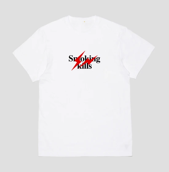 FR2x Fragment Collaborates with Hiroshi Fujiwara on The Blue Lightning No Smoking Men's and Women's Short-sleeved T-shirt Trend
FR2x Fragment Collaborates with Hiroshi Fujiwara on The Blue Lightning No Smoking Men's and Women's Short-sleeved T-shirt Trend