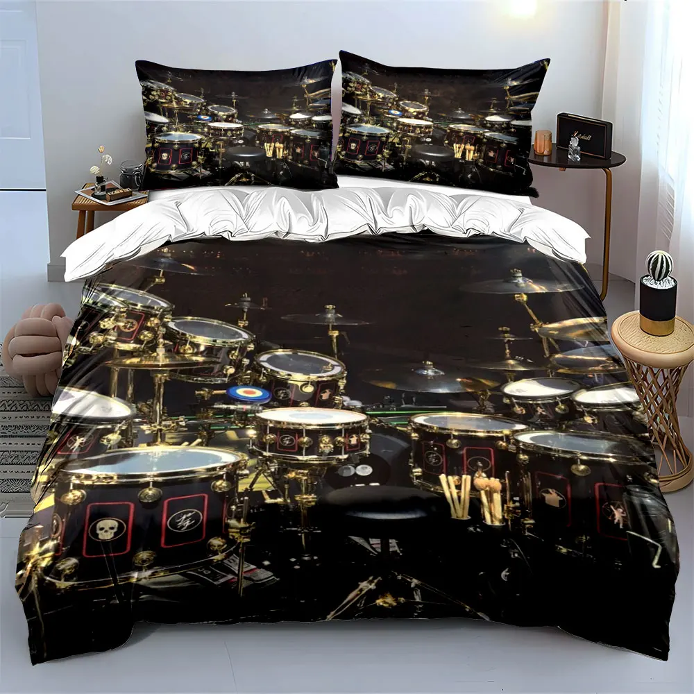 Drum Set Trio for Performances Multiple sizes kid's and adults' bedroom Exquisite 3PC bedding set, gift
Drum Set Trio for Performances Multiple sizes kid's and adults' bedroom Exquisite 3PC bedding set, gift