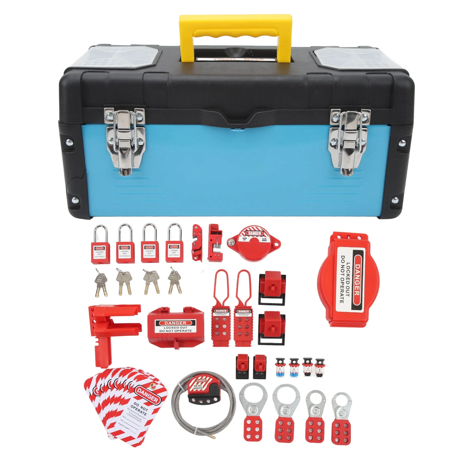 Electrical Padlocks Kit Easy Resistance Lockout Tagout Combination Set for Parts Processing Factory
Electrical Padlocks Kit Easy Resistance Lockout Tagout Combination Set for Parts Processing Factory