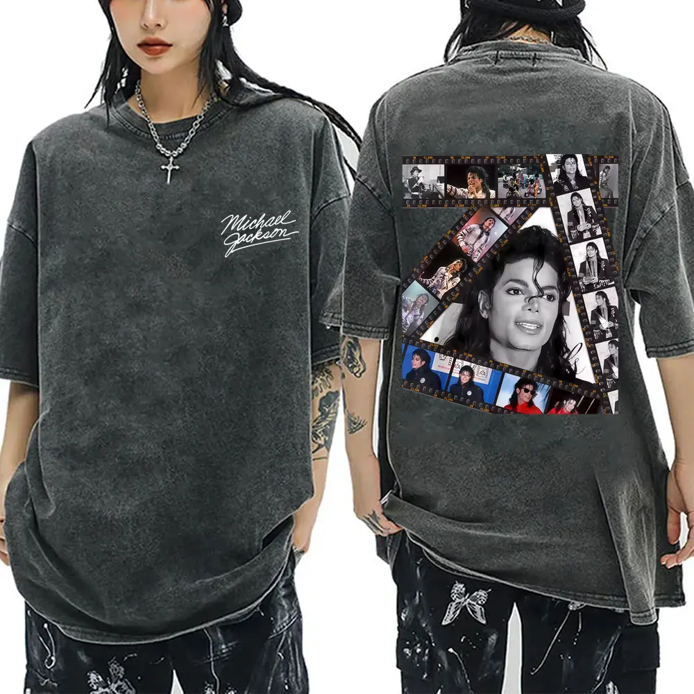 Washed Vintage King of Pop Michael Jackson Music Album Cover Graphic Print T-shirt Men Women Retro Gothic Rock Oversized T Shirt
Washed Vintage King of Pop Michael Jackson Music Album Cover Graphic Print T-shirt Men Women Retro Gothic Rock Oversized T Shirt