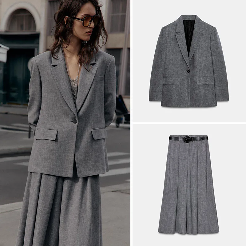 Новое поступление, осенний женский костюм Jaet, комплект с юбкой-миди, длинный све, студенческий orm, рабочая одежда Faion Ele
Новое поступление, осенний женский костюм Jaet, комплект с юбкой-миди, длинный све, студенческий orm, рабочая одежда Faion Ele