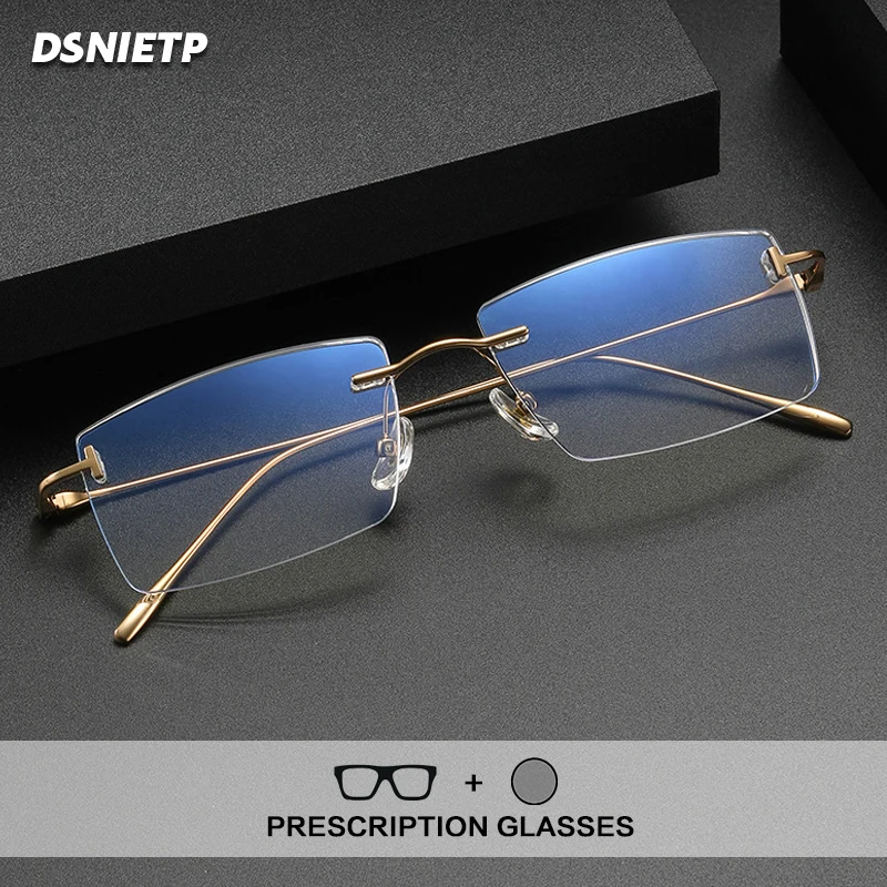 Titanium Frameless Reading Glasses Women Photochromic Anti Blue Light Rimless Prescription Glasses Frame Men Multifocal Eyewear
Titanium Frameless Reading Glasses Women Photochromic Anti Blue Light Rimless Prescription Glasses Frame Men Multifocal Eyewear