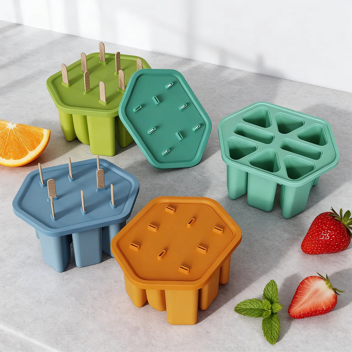 New Self-made Double Splicing Silicone Grinding Tool Ice Grid Food Grade Silicone Ice Cream Mold Ice Cream Popsicle
New Self-made Double Splicing Silicone Grinding Tool Ice Grid Food Grade Silicone Ice Cream Mold Ice Cream Popsicle