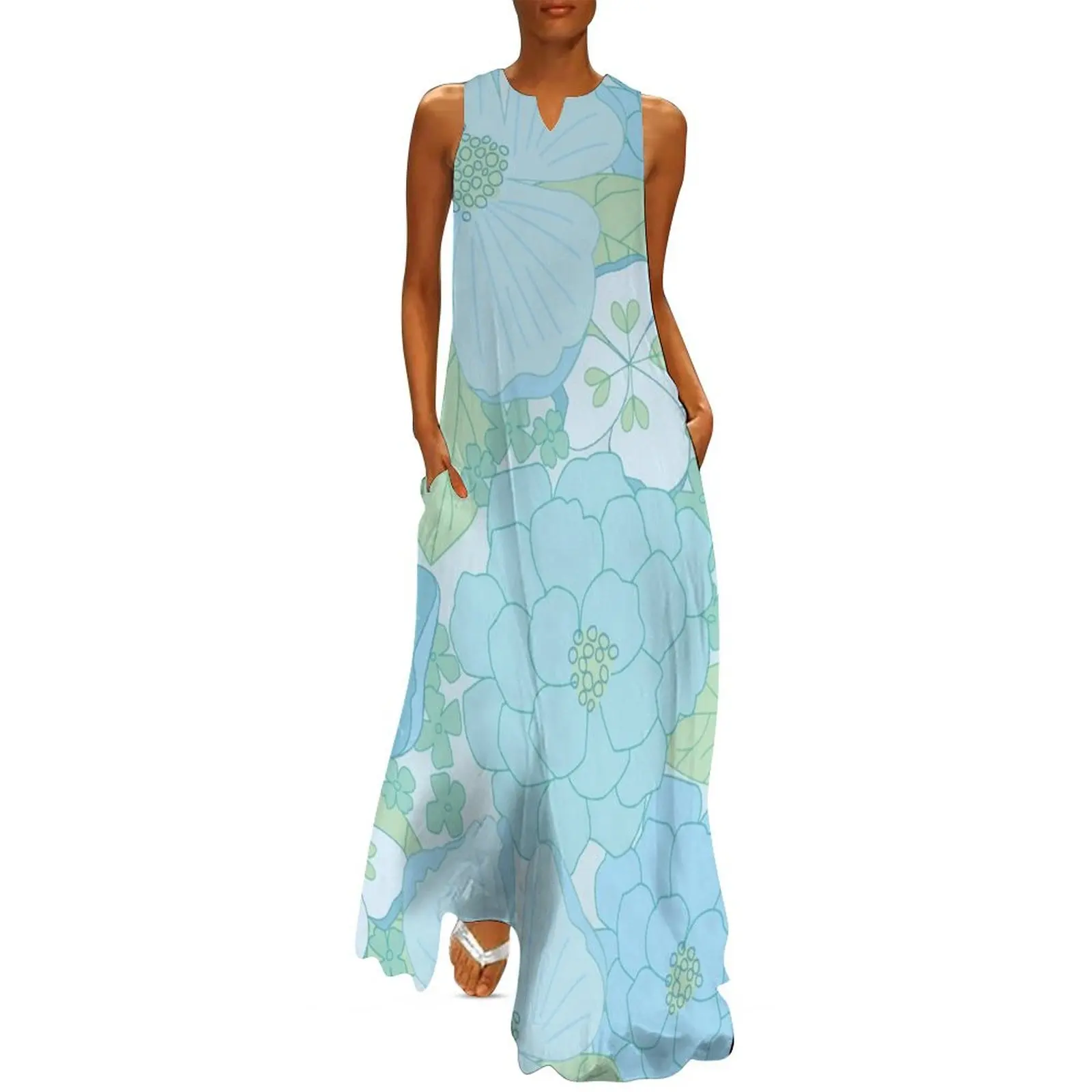 Light Blue Pastel Vintage Floral Pattern Long Dress summer women's dress 2025 women evening dress
Light Blue Pastel Vintage Floral Pattern Long Dress summer women's dress 2025 women evening dress