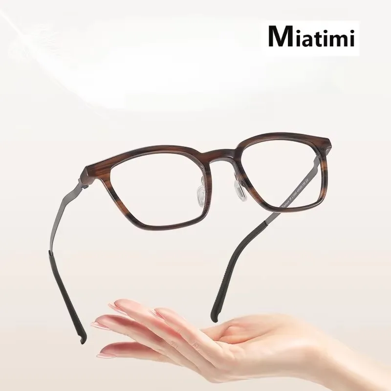Fashion Eyewear Retro Comfortable Acetate Titanium Eyeglasses Optical Prescription Glasses Frame For Men Women 9837
Fashion Eyewear Retro Comfortable Acetate Titanium Eyeglasses Optical Prescription Glasses Frame For Men Women 9837
