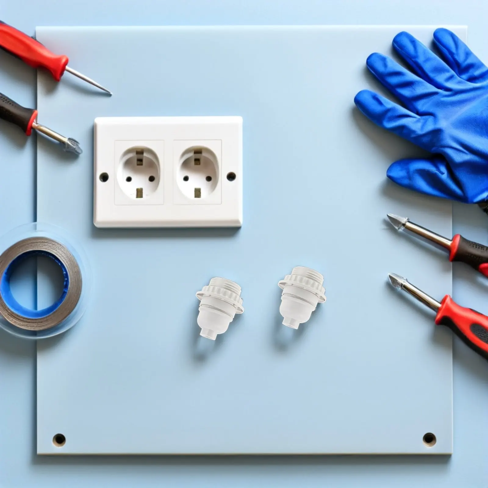 6 PCS American Standard Lamp Holder Parts for Making Lamps Socket Replacement Threaded Base White Bakelite
6 PCS American Standard Lamp Holder Parts for Making Lamps Socket Replacement Threaded Base White Bakelite