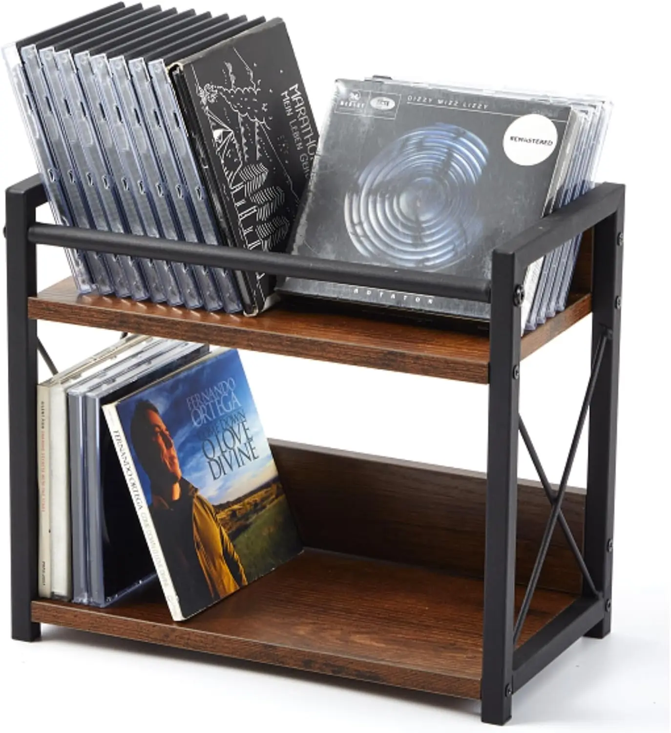 2-tier CD Storage Holder CD Storage Shelf for Display Countertop Wooden DVD Rack with Display Top Shelf Organizer for Home Offic
2-tier CD Storage Holder CD Storage Shelf for Display Countertop Wooden DVD Rack with Display Top Shelf Organizer for Home Offic