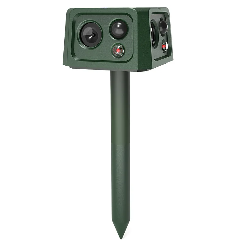 Four-sided solar mouse repellent 360-degree multi-function alarm bird repellent LED flash
Four-sided solar mouse repellent 360-degree multi-function alarm bird repellent LED flash