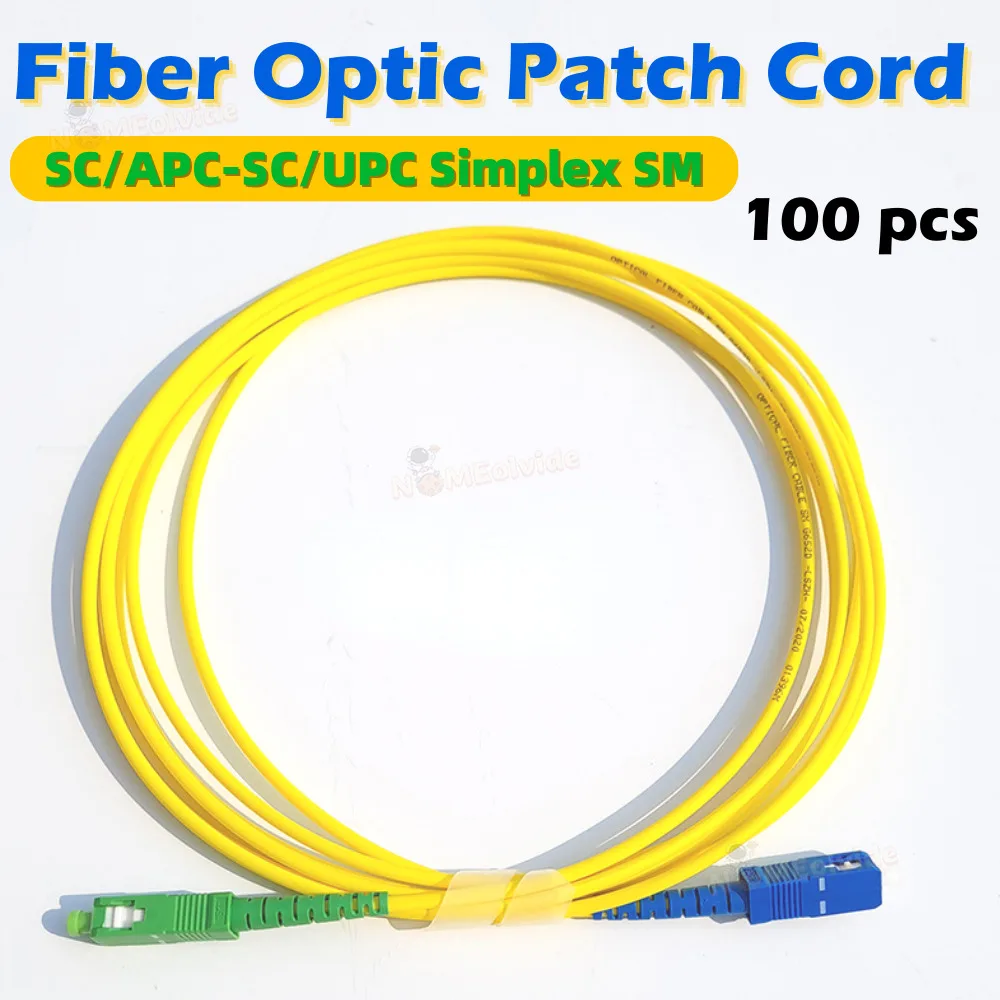 100PCS/Lot SC APC to SC UPC SC Patch Cord Simplex 3.0mm LSZH Single Mode Fiber Patch Cable Jumper
100PCS/Lot SC APC to SC UPC SC Patch Cord Simplex 3.0mm LSZH Single Mode Fiber Patch Cable Jumper
