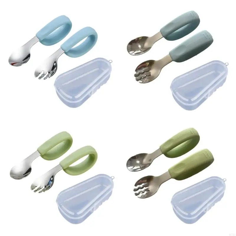 97be Spoon и вилка из нержавеющей стали и вилка для детей с мягкой силиконовой ручкой эргономичный дизайн наслаждайтесь и 
97be Spoon и вилка из нержавеющей стали и вилка для детей с мягкой силиконовой ручкой эргономичный дизайн наслаждайтесь и