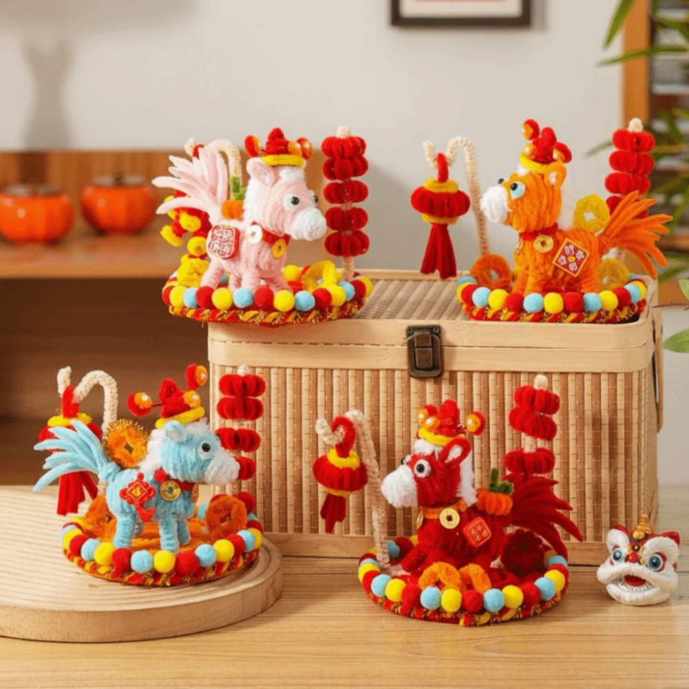 Handmade Horse Desk Pendant Cartoon Cute Creative DIY Twister Stick Unfinished DIY Material Kit Lunar New Year Horse Decoration
Handmade Horse Desk Pendant Cartoon Cute Creative DIY Twister Stick Unfinished DIY Material Kit Lunar New Year Horse Decoration