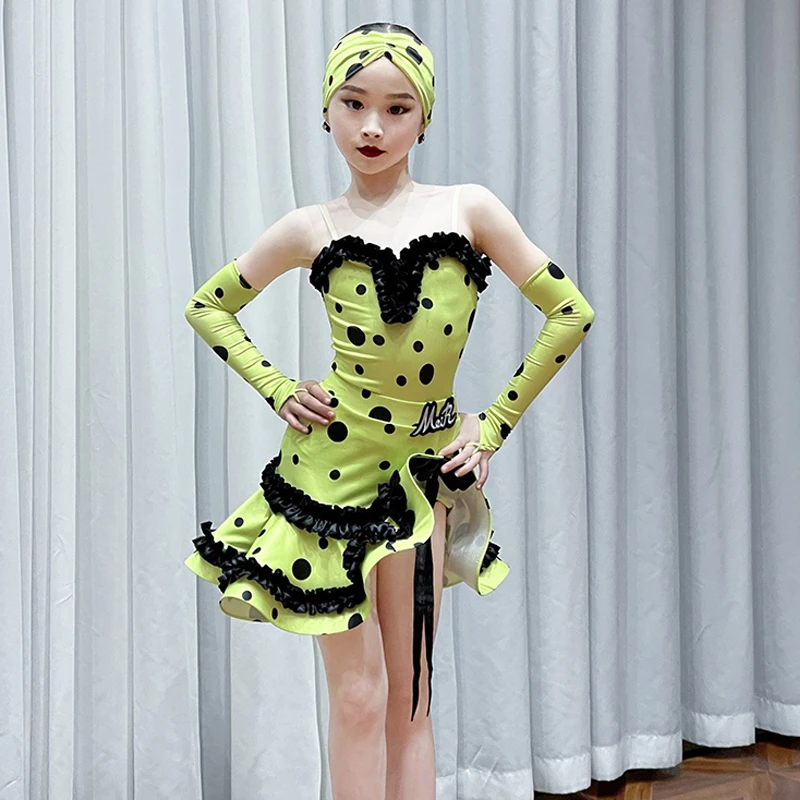 Children'S National Standard Latin Dance Professional Dresses Girls Green Latin Dance Dress Kids Performance Costumes SL10379
Children'S National Standard Latin Dance Professional Dresses Girls Green Latin Dance Dress Kids Performance Costumes SL10379