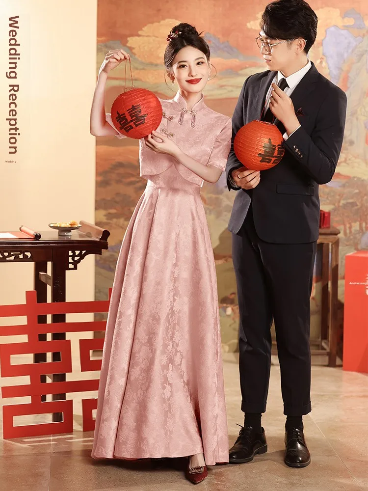 Pink Engagement Wedding Dr New Chinese Drinking Costume Bride Homecoming Casual Set Maidsmaid Outfit Daily Wear
Pink Engagement Wedding Dr New Chinese Drinking Costume Bride Homecoming Casual Set Maidsmaid Outfit Daily Wear