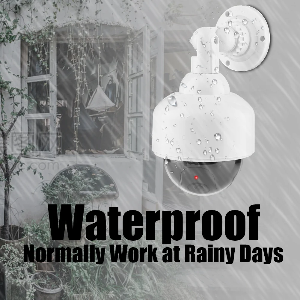 Поддельная купольная камера безопасности, манекен камеры безопасности, купольная форма, мигающая поддельная камера безопасности 360° ° Реалистичная камера с вращением
Поддельная купольная камера безопасности, манекен камеры безопасности, купольная форма, мигающая поддельная камера безопасности 360° ° Реалистичная камера с вращением