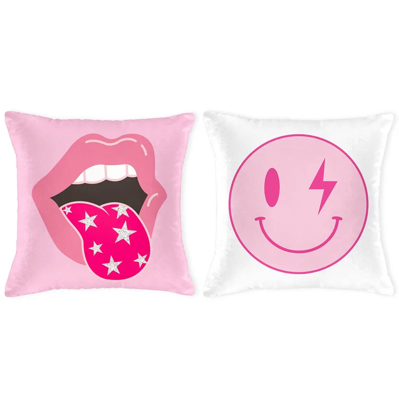 2/4Pcs Preppy Velvet Pillow Covers 18*18 Inch Pillowslip Printed Happy Face Soft Cushion Case Cover For Sofa Car Home Decoration
2/4Pcs Preppy Velvet Pillow Covers 18*18 Inch Pillowslip Printed Happy Face Soft Cushion Case Cover For Sofa Car Home Decoration