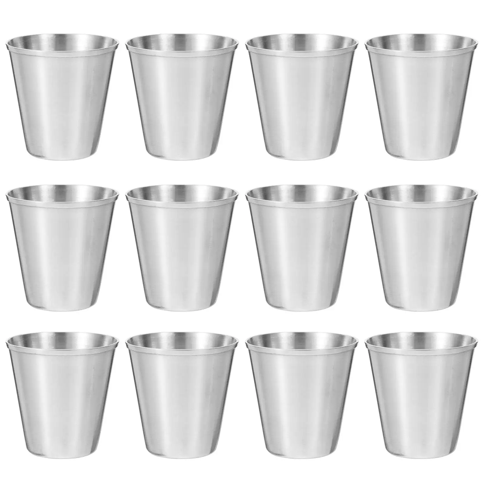 12 Pcs Stainless Steel Cup Thick Glass Drinkware Lightweight Coffee Tumbler Tea Mug Ideal Camping Holiday
12 Pcs Stainless Steel Cup Thick Glass Drinkware Lightweight Coffee Tumbler Tea Mug Ideal Camping Holiday