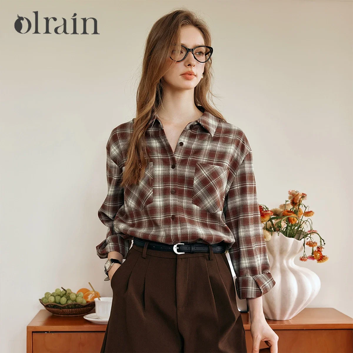 OLrain Plaid Long-sleeved Shirt Women's Early Spring 2025 New Retro Lazy Commuter Plaid Top M56QC93516
OLrain Plaid Long-sleeved Shirt Women's Early Spring 2025 New Retro Lazy Commuter Plaid Top M56QC93516