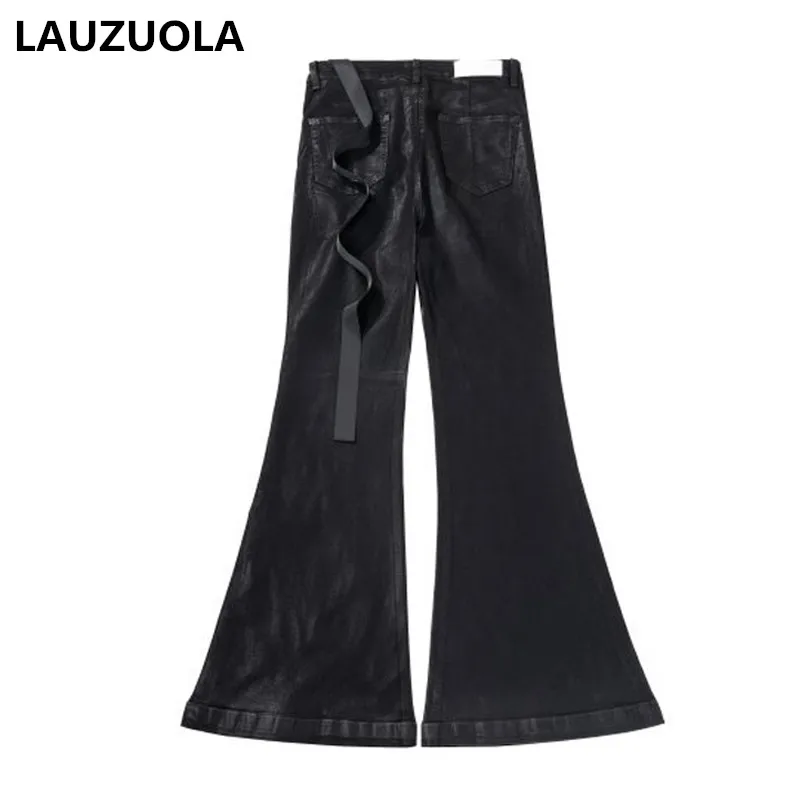 High Quality Luxury High Street Loose Coated Elastic Horn Micro Flared Jeans Men Wide Leg Denim Pants Man
High Quality Luxury High Street Loose Coated Elastic Horn Micro Flared Jeans Men Wide Leg Denim Pants Man