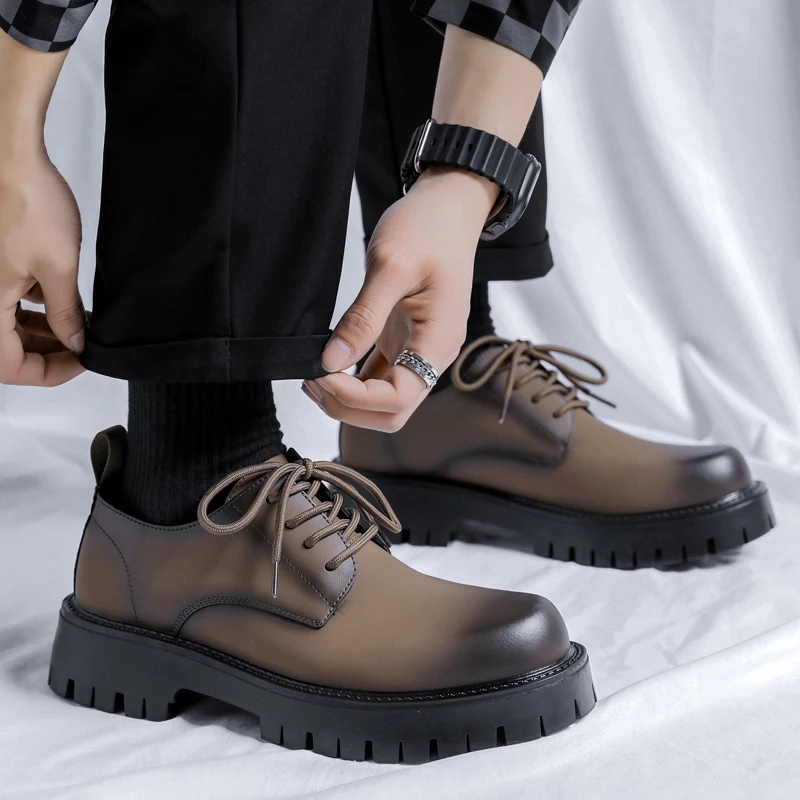 men's luxury fashion wedding party dresses genuine leather shoes black grey lace-up derby shoe gentleman platform footwear male
men's luxury fashion wedding party dresses genuine leather shoes black grey lace-up derby shoe gentleman platform footwear male