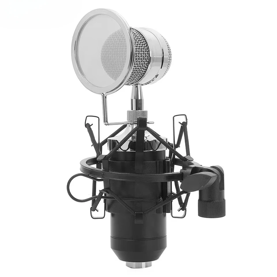 BM-8000 Sound Studio Recording Condenser Wired Microphone With 3.5mm Plug Stand Holder Pop Filter For KTV Karaoke
BM-8000 Sound Studio Recording Condenser Wired Microphone With 3.5mm Plug Stand Holder Pop Filter For KTV Karaoke