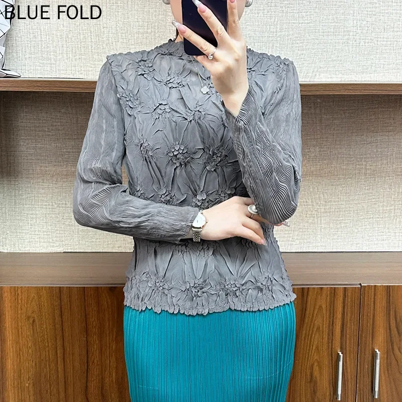 Women's Breathable Floral Pullover, Large Size, Slim Fit, Elastic, Half Turtle Neck, Hand-Grabbed, Long Sleeve Top, New
Women's Breathable Floral Pullover, Large Size, Slim Fit, Elastic, Half Turtle Neck, Hand-Grabbed, Long Sleeve Top, New