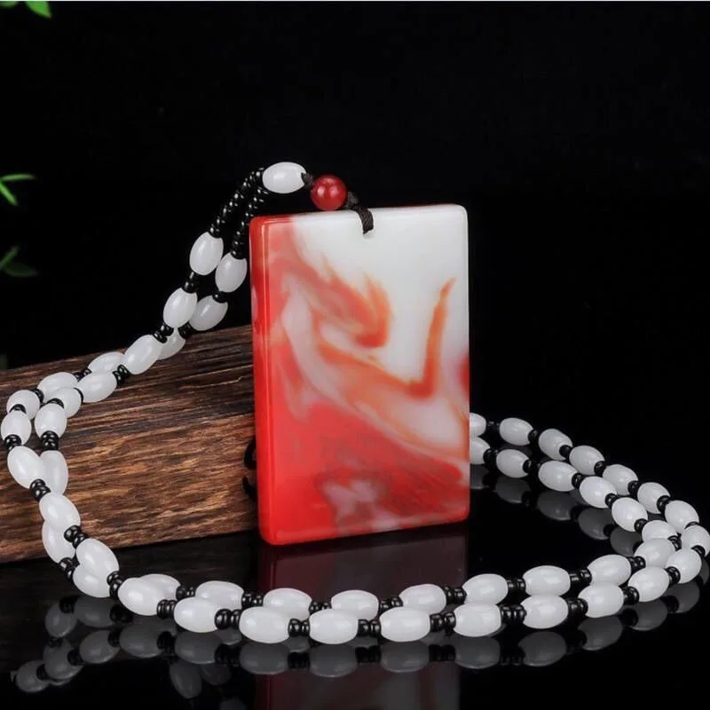 Безопасный брендовый кулон Bloodstone Jade, классическое простое ожерелье
Безопасный брендовый кулон Bloodstone Jade, классическое простое ожерелье