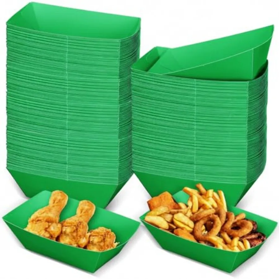 Pcs Paper Food Boats Disposable Paper Food Tray Grease Resistant Disposable Serving Tray Cardboard Hot Dog Holder for Burgers F
Pcs Paper Food Boats Disposable Paper Food Tray Grease Resistant Disposable Serving Tray Cardboard Hot Dog Holder for Burgers F