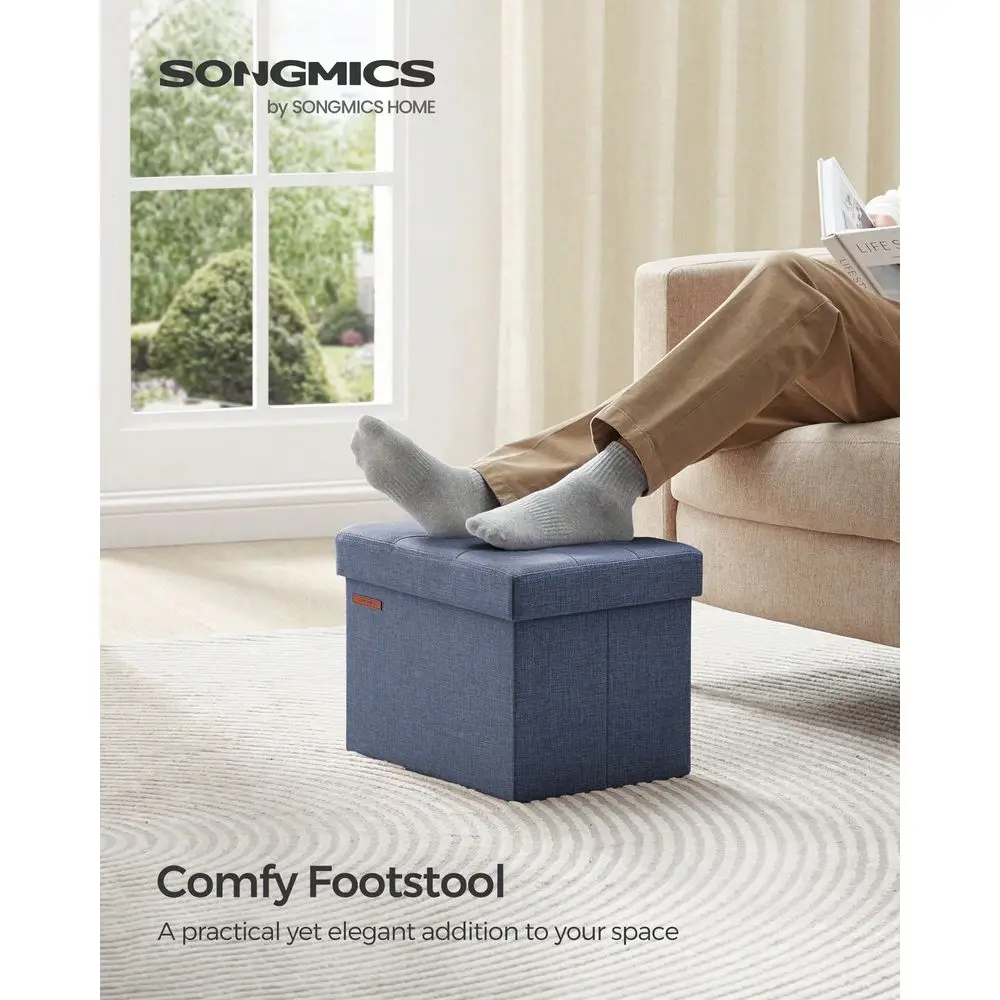 Small Folding Storage Ottoman, Foot Rest Stool, 12.2 X 16.1 X 12.2 Inches, 286 Lb Load Capacity, For Living Room, Bedroom, Home
Small Folding Storage Ottoman, Foot Rest Stool, 12.2 X 16.1 X 12.2 Inches, 286 Lb Load Capacity, For Living Room, Bedroom, Home