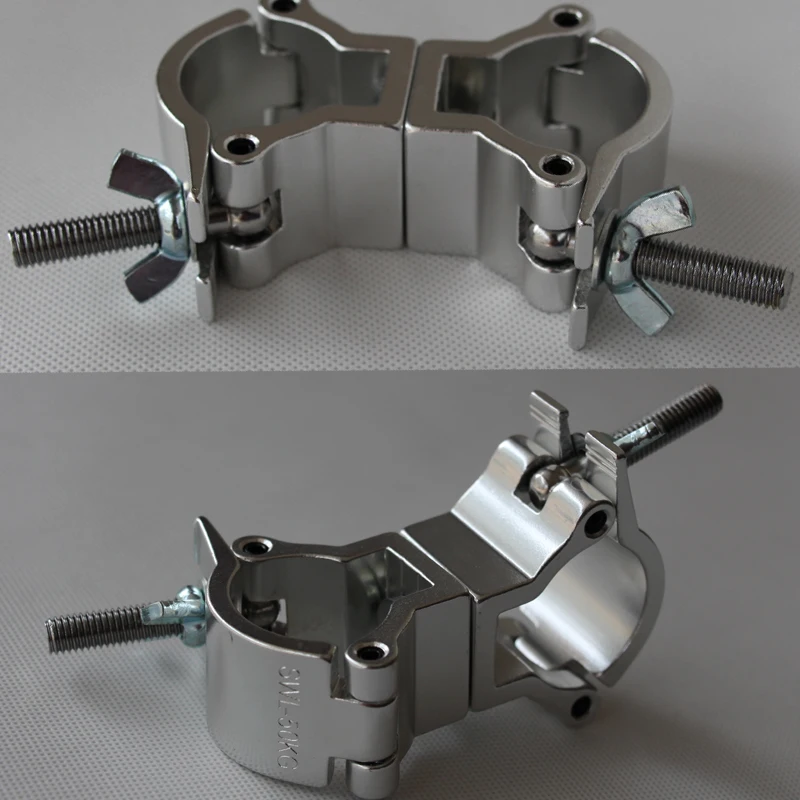 4 Pcs Double Swivel Clamp Quick Realease Locking Truss Rigging Clamp 360 Rotate Hook Aluminum Clamp Stage Light Hook Fits 50MM
4 Pcs Double Swivel Clamp Quick Realease Locking Truss Rigging Clamp 360 Rotate Hook Aluminum Clamp Stage Light Hook Fits 50MM
